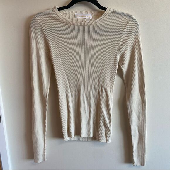 REMAIN BIRGER CHRISTENSEN Basel Long Sleeve Open Back Knit Sweater White 34 US2 - Picture 2 of 12